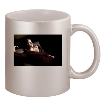 Barbara Palvin 11oz Metallic Silver Mug