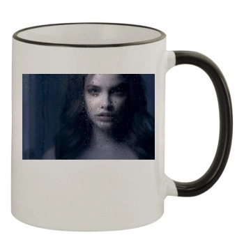 Barbara Palvin 11oz Colored Rim & Handle Mug