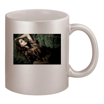 Barbara Palvin 11oz Metallic Silver Mug