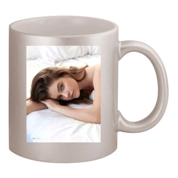 Barbara Palvin 11oz Metallic Silver Mug