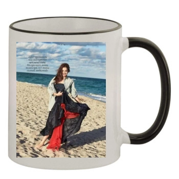 Barbara Palvin 11oz Colored Rim & Handle Mug