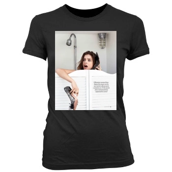 Barbara Palvin Women's Junior Cut Crewneck T-Shirt