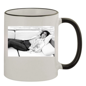 Barbara Palvin 11oz Colored Rim & Handle Mug