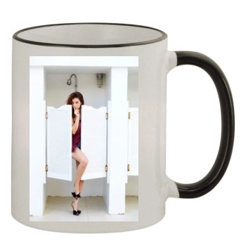 Barbara Palvin 11oz Colored Rim & Handle Mug