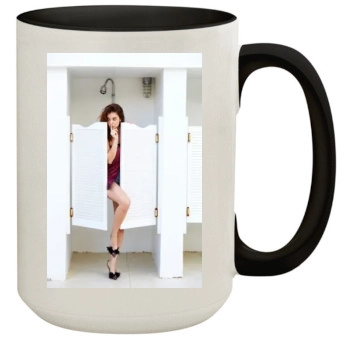 Barbara Palvin 15oz Colored Inner & Handle Mug