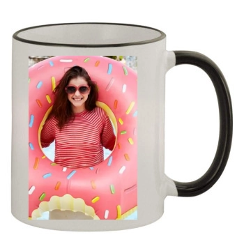 Barbara Palvin 11oz Colored Rim & Handle Mug