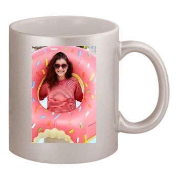 Barbara Palvin 11oz Metallic Silver Mug