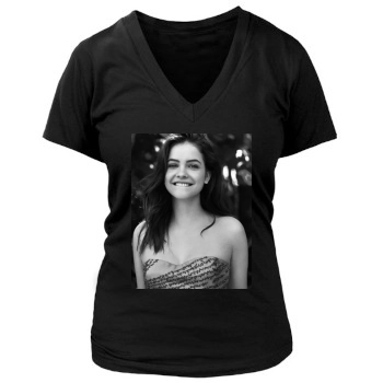 Barbara Palvin Women's Deep V-Neck TShirt