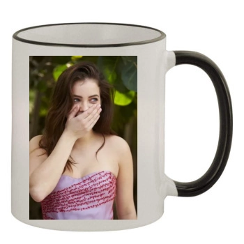 Barbara Palvin 11oz Colored Rim & Handle Mug