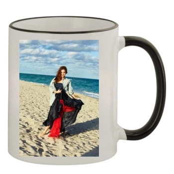 Barbara Palvin 11oz Colored Rim & Handle Mug