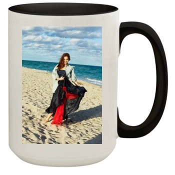 Barbara Palvin 15oz Colored Inner & Handle Mug