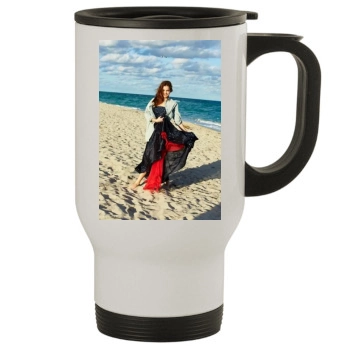 Barbara Palvin Stainless Steel Travel Mug