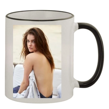 Barbara Palvin 11oz Colored Rim & Handle Mug