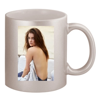 Barbara Palvin 11oz Metallic Silver Mug