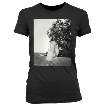 Barbara Palvin Women's Junior Cut Crewneck T-Shirt