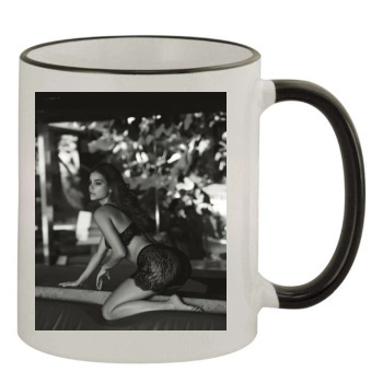 Barbara Palvin 11oz Colored Rim & Handle Mug