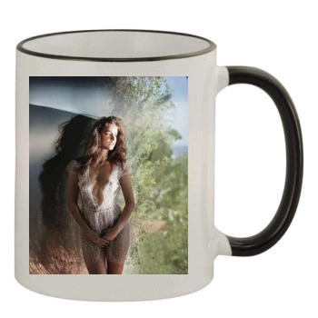 Barbara Palvin 11oz Colored Rim & Handle Mug