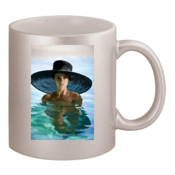 Barbara Palvin 11oz Metallic Silver Mug