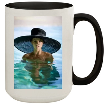 Barbara Palvin 15oz Colored Inner & Handle Mug