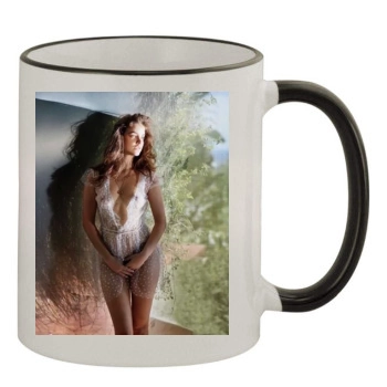 Barbara Palvin 11oz Colored Rim & Handle Mug