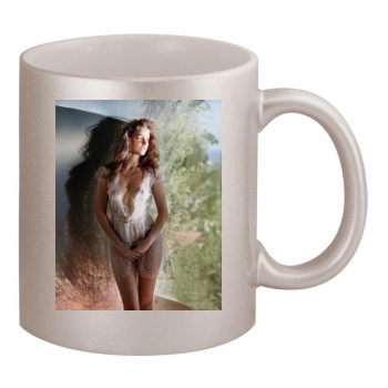 Barbara Palvin 11oz Metallic Silver Mug