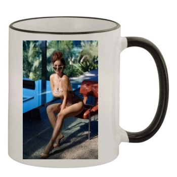 Barbara Palvin 11oz Colored Rim & Handle Mug