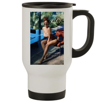 Barbara Palvin Stainless Steel Travel Mug