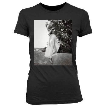 Barbara Palvin Women's Junior Cut Crewneck T-Shirt