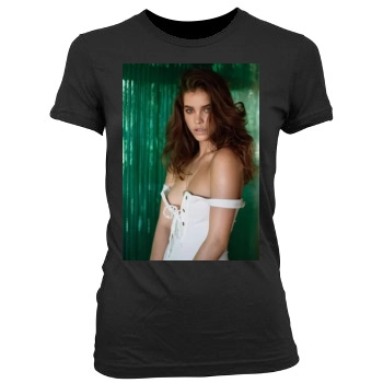 Barbara Palvin Women's Junior Cut Crewneck T-Shirt