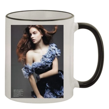 Barbara Palvin 11oz Colored Rim & Handle Mug