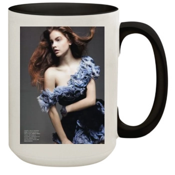 Barbara Palvin 15oz Colored Inner & Handle Mug