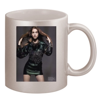 Barbara Palvin 11oz Metallic Silver Mug