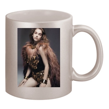 Barbara Palvin 11oz Metallic Silver Mug