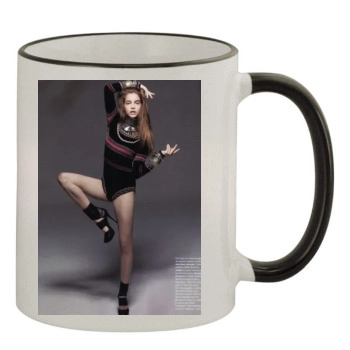 Barbara Palvin 11oz Colored Rim & Handle Mug