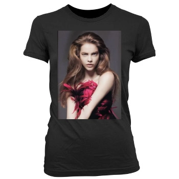 Barbara Palvin Women's Junior Cut Crewneck T-Shirt