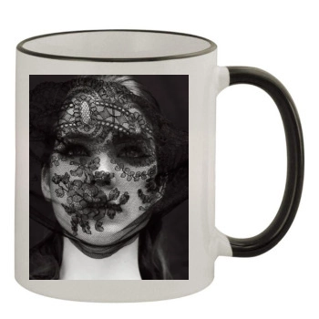 Barbara Palvin 11oz Colored Rim & Handle Mug