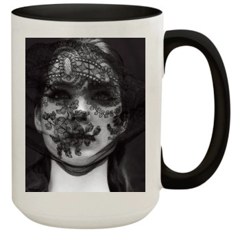 Barbara Palvin 15oz Colored Inner & Handle Mug