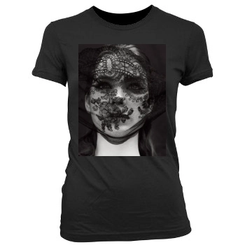 Barbara Palvin Women's Junior Cut Crewneck T-Shirt