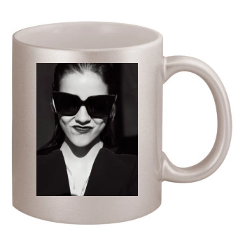 Barbara Palvin 11oz Metallic Silver Mug