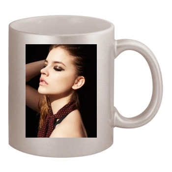 Barbara Palvin 11oz Metallic Silver Mug