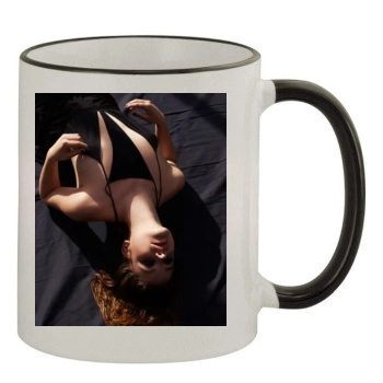 Barbara Palvin 11oz Colored Rim & Handle Mug