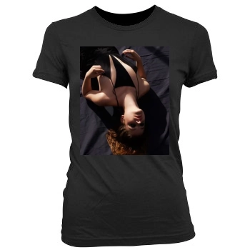 Barbara Palvin Women's Junior Cut Crewneck T-Shirt