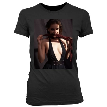 Barbara Palvin Women's Junior Cut Crewneck T-Shirt