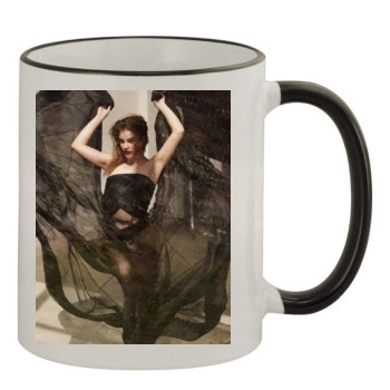 Barbara Palvin 11oz Colored Rim & Handle Mug