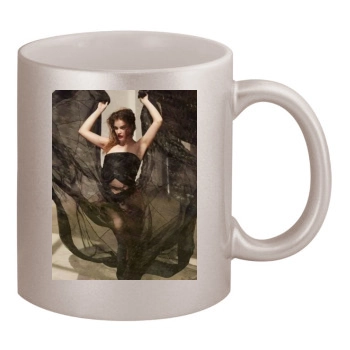 Barbara Palvin 11oz Metallic Silver Mug