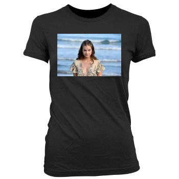 Barbara Palvin Women's Junior Cut Crewneck T-Shirt