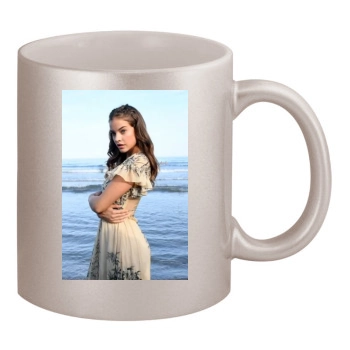 Barbara Palvin 11oz Metallic Silver Mug