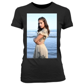 Barbara Palvin Women's Junior Cut Crewneck T-Shirt