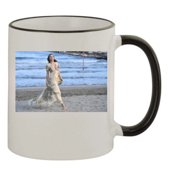 Barbara Palvin 11oz Colored Rim & Handle Mug