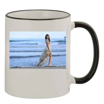 Barbara Palvin 11oz Colored Rim & Handle Mug